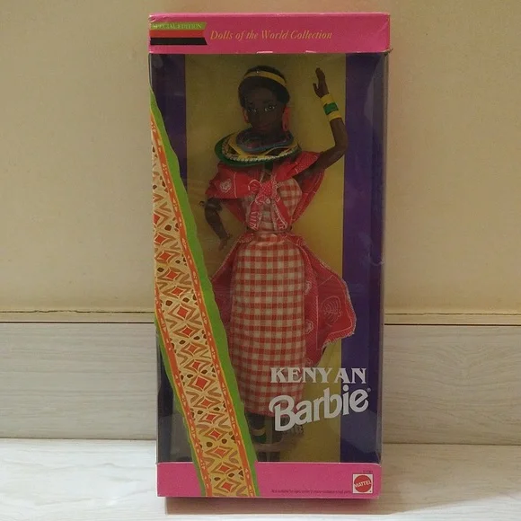 Vintage 1993 Mattel Kenyan Barbie Doll